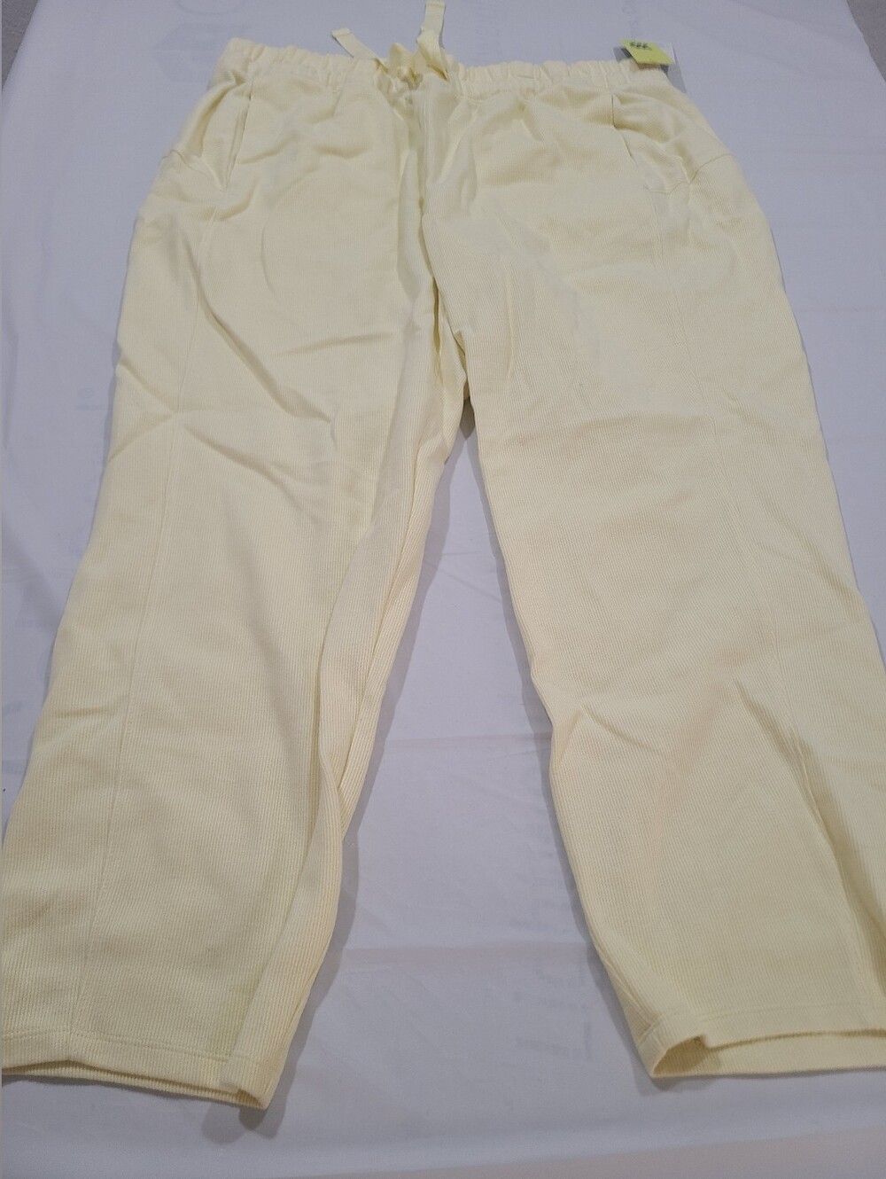 Women's Cozy Rib Straight Pants All in Motion Vibrant Yellow Size XL